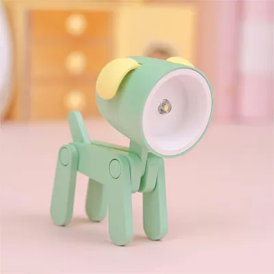 Bendable Animal Night Light 3-Pack – Mini LED Desk Lamp with Warm White Glow | Choose Your Color | Posable Joints for Kids, Students, Bedside & Gifts（green）| Please choose 3 items to complete your purchase