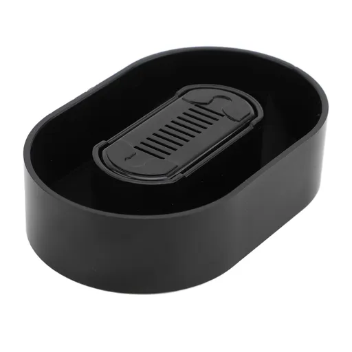Beard Trimmer Rinser Portable Cleaning Tool Manual Push Type Black