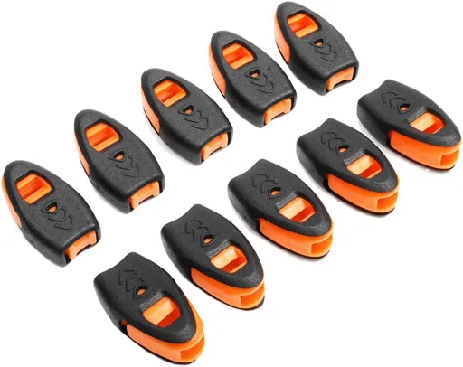 CooBigo 20 Pack Emergency Survival Whistles Zipper Pulls Whistle for Outdoor Climbing Hiking Camping Fishing Boat Kayak Life Vest Jacket Boating Water Survival Rescue Signaling