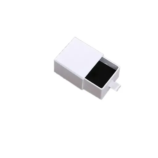 Jewellery Gift Box Necklace Ring Bracelet Bangle Earring Cardboard Box 5*5*3.5cm - White
