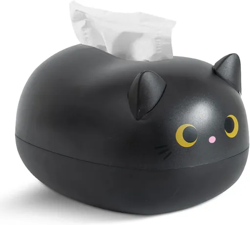Cat Tissue Dispenser, Cartoon Toilet Paper Holder Dispenser Box with 2 Toothpick for Car Home Bathroom Kitchen Office