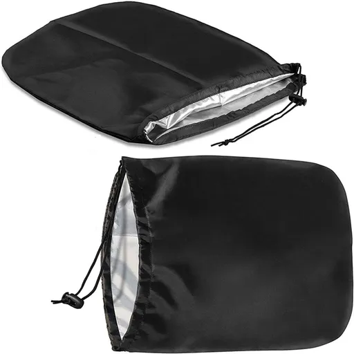 2-pairs Side View Mirror Covers | 420D Oxford Fabric | Side Mirror Winter Protection Cover for Snow and Ice | Universal Fit for Cars, SUVs, Trucks