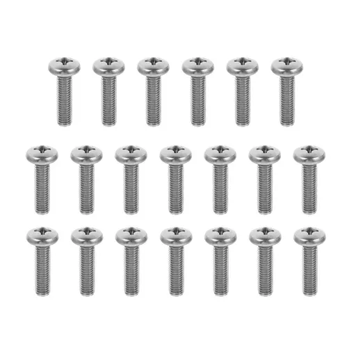 20Pcs Durable Stainless Steel M8 Screws for Home TV Wall Mount