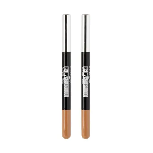 2x Maybelline 20g Brow Natural Duo Eyebrow Liner - Light Brown