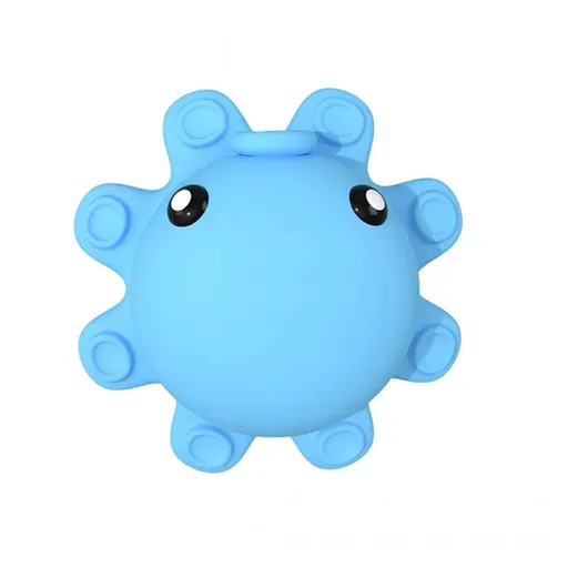 Bath Tub Overflow Drain Cover- Bathtub Drain Cover, Silicone Bathtub Overflow Cover with Suction Cups, Tub Overflow Drain Blue