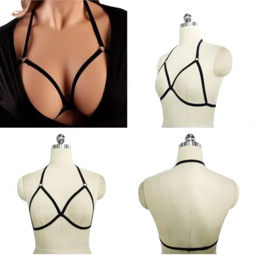 House Of Dasein Pentagram Sexy Body Harness Bondage Cage Bra Bdsm Lingerie - S0005