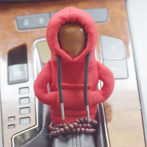 Jicheng Car Gear Shift Lever Cover Fabric Red (sports)