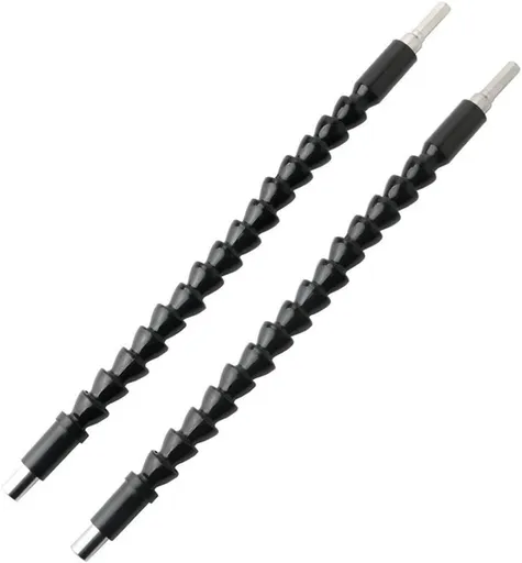 Explore Flexible Extensions for Drills, Flexible Shaft Extension Bits, Magnetic Hex Soft Shaft Flexible Screwdriver Kit (2 Pcs)