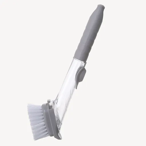 Dishwasher Brush with Soap Dispenser. Long Handled Hydraulic Dishwashing Brush.Kitchen Tool Cleaning Brush, Non Stick Oil Brush.