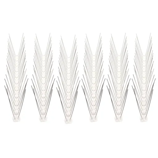 6Pcs Anti Bird Spike Stainless Steel Outdoor Birds Pigeons Repellent Tool Fence Wall Accessory
