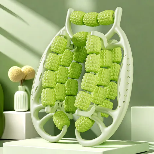 Christmas gift Muscle Relief Massage Roller: High-Density Foam Roller for Deep Tissue Relaxation, Fitness Recovery & Home Use（green）