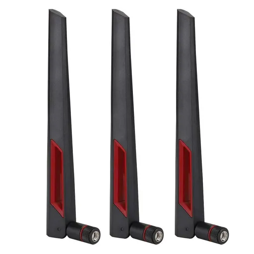 3Pcs Dual Band Router Antenna Router Adapter Antenna High Gain Omnidirectional Network Card Antenna Fit