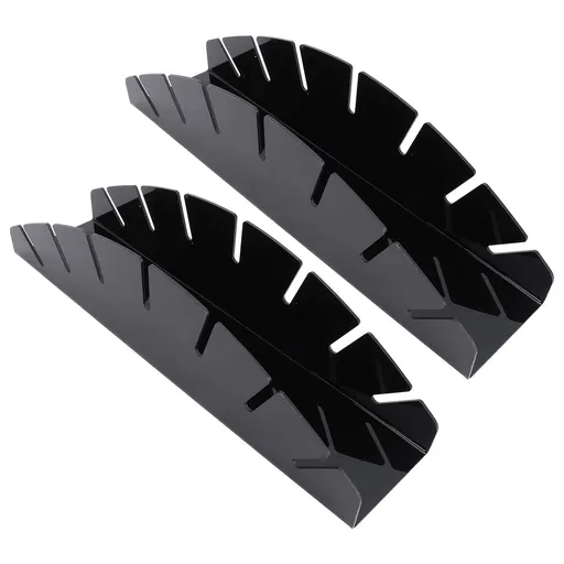 2pcs Hat Stand for Baseball Caps Acrylic Hat Organizer Racks For Bedroom Closet 12.8x2.95in Black