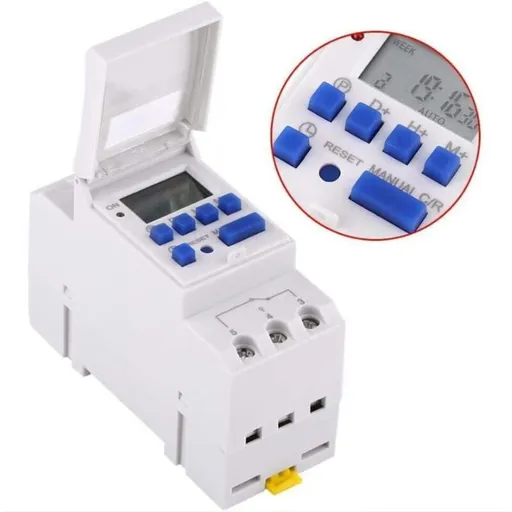Programmable Digital Timer, Digital Timer, LCD Display, Weekly Digital Timer with Programming, DIN Rail Programmable Digital Timer, 220V