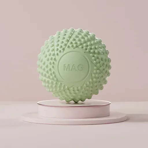 2-Pack Green Spiky Fascia Massage Balls - Portable TPE Foot Arch Muscle Relaxer for Yoga Recovery Trigger Point Therapy