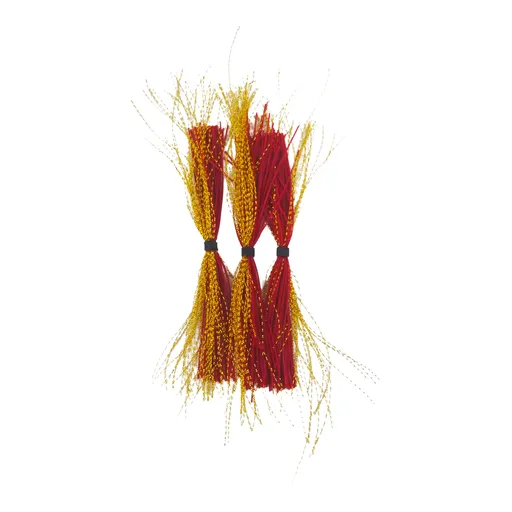 Dekoi Krystal Flash Lure Skirts, Red Neon