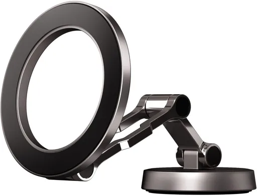 Full Metal Magnetic Car Phone Holder, Rotatable Dashboard Mount for Secure Hands-Free Navigation, Compatible with Most Smartphones, Black