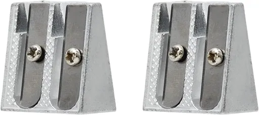 2-pack metal pencil sharpener with 2 holes Metal pencil sharpener for school Pencils for home School Office supplies