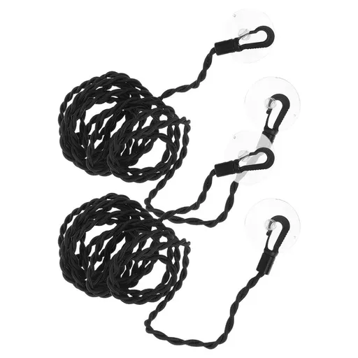 2- Stretchable Elastic Clothesline for Camp and Travel, 150cm Length, 0.8cm Width Cord