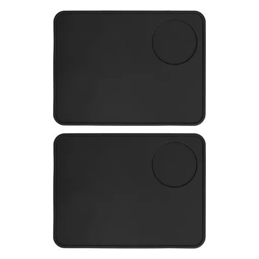 2 Pcs Coffee Tamper Mat Anti Slip Silicone Coffee Powder Tamping Pad for Home Kitchen Bar