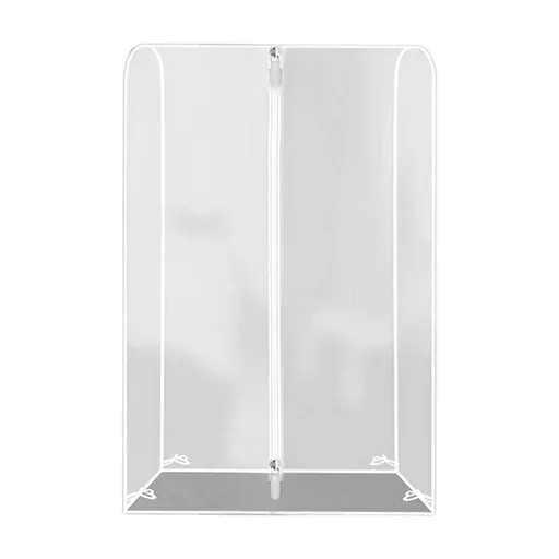 Clear Zippered Garment Rack Cover | Dustproof & Waterproof Clothing Protector | Heavy-Duty Plastic | 3 Size Options (60/90/100cm Wide) | Transparent Storage Solution for Dresses, Coats & Suits