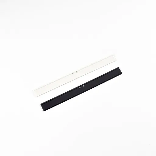 2PCS Replacement Silicon Rubber Squeegee Blade, 10 Inch Black and white Replacement Silicon Rubber Squeegee Blade