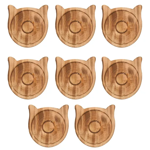 8pcs Wooden Bracelet Tray, Safe Strong Multi Purpose Wooden Bead Pendant Bracelet Bangle Display Tray Holder