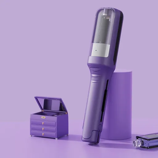 Portable Hair Trimmer Rechargeable Split End Trimmer for Travel Easy to Use Protects Hair, Purple
