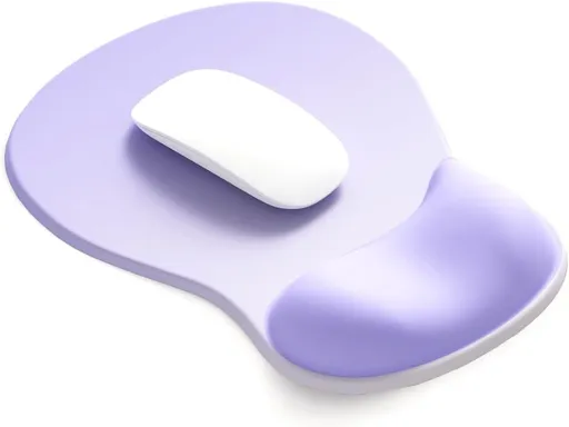 Gel Wrist Rest Mouse Pad - Ergonomic Office Mouse Pad with Wrist Support - Non-Slip Design Desktop Accessory Pad for Home & Game Decoration (06 Purple Gradient)