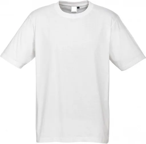Mens Plain 100% Cotton T-Shirt Basic Blank Casual Short Sleeve Tee Top in White