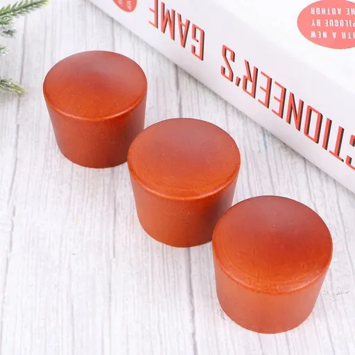 Solid Wooden Pot Lid Knob 3pcs Round Design Heat Resistant for Kitchen 1.6×1.6×1.2in