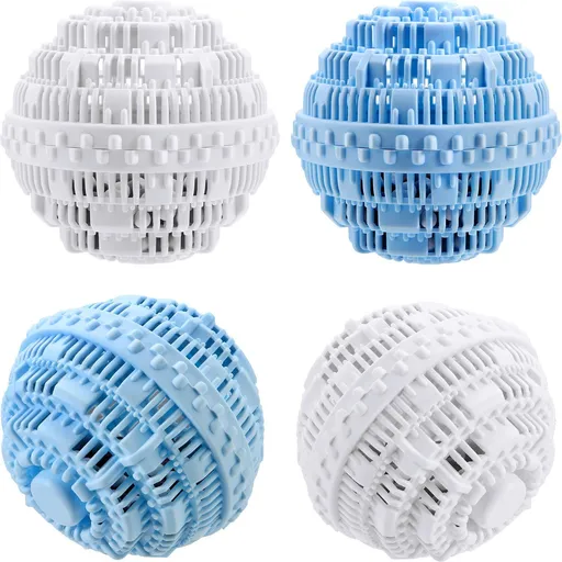 Detergent Laundry Balls for Washing Machine Ultra Laundry Washer and Dryer Washing Ball Bundle for 1500 Washings(Blue, White)