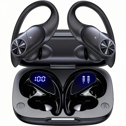 True Wireless Earbuds 80hrs Playtime IPX7 Waterproof Black