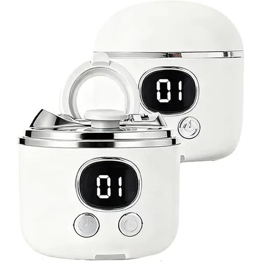 Electric Nail Clipper【Magnifier Assistance】Clear Vision, Precise Trimming (White)(Suitable for Families,Seniors)