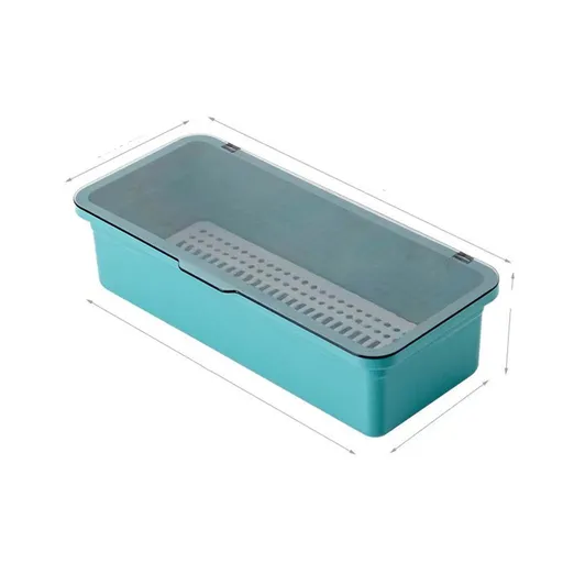 2PCS Clear Drawer Organizer Ideal for Organizing Kitchen Drawers, Office, Desk, Silverware, Kitchen Utensils, Cosmetics Bathrooms