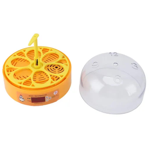 6 Egg Incubator Automatic Egg Turner with Temperature Control Poultry Incubator for Hatching Chicken Quail Duck Eggs