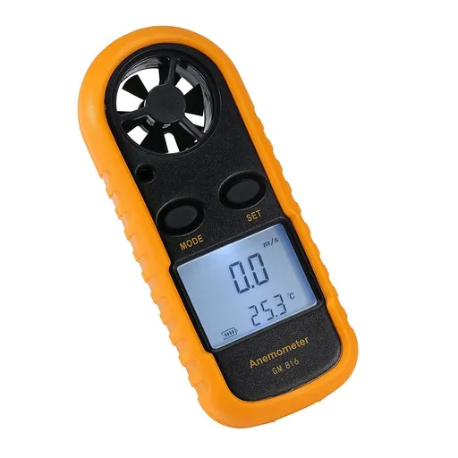 Anemometer Handheld, Digital LCD Backlight Wind Speed Meter Gauge, Light Weight Air Flow Velocity Measurement