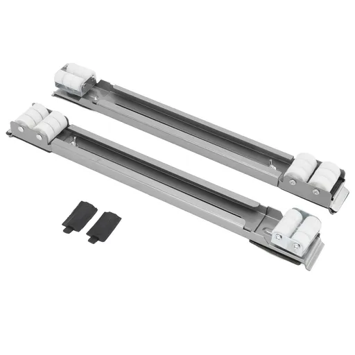 Heavy Duty Extensible Appliance Roller Load Bearing 300KG Universal Wheels Base Appliance Slider for Washer Furniture Silver