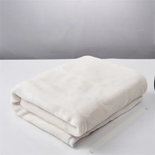 Cotton Blankets Queen Size Usb Electric Blanket Single Blanket Household Single Control Intelligent Temperature Regulating Dormitory Electric Mattress Warm Fuzzy Blanket White