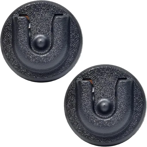 2PCS Universal Ham CB Radio Microphone Hanger, Mobile Radio Speaker Mic Mount Holder Hang Up Clip with Adhesive Back