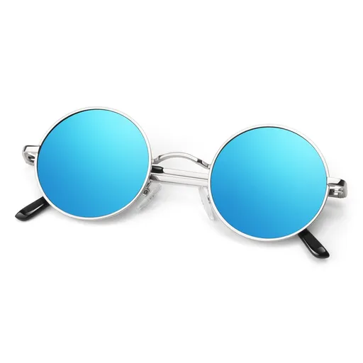 Round Polarized Sunglasses Men Women,Retro Metal Hippie Shades with UV Protection ULTRALIGHT & COMFORTABLE WEARING