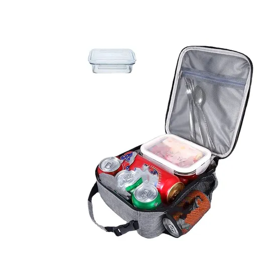 Insulated Lunch Bag, Leakproof Portable Lunch Box for Women Men Boys Girls, Large Capacity Cooler Bag with Handle and Bottl
