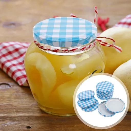 Plated Silver Iron Regular Mouth Mason Jar Lids, High Temp Resistant, Sealing for Jars 50Pcs