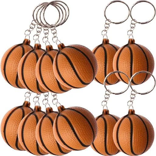 24pcs Basketball Party Favors Simple Design Alloy Key Decoration for Adults
