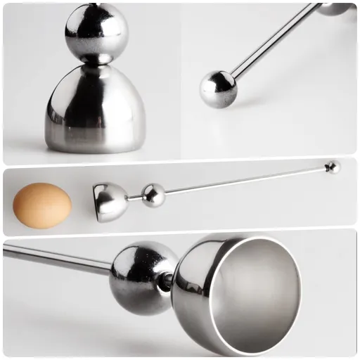 Egg Topper -Egg Shell Opener, Stainless Steel Egg Cracker Tool for Soft or Hard Boiled Egg, Egg Separator Egg Shell Remover