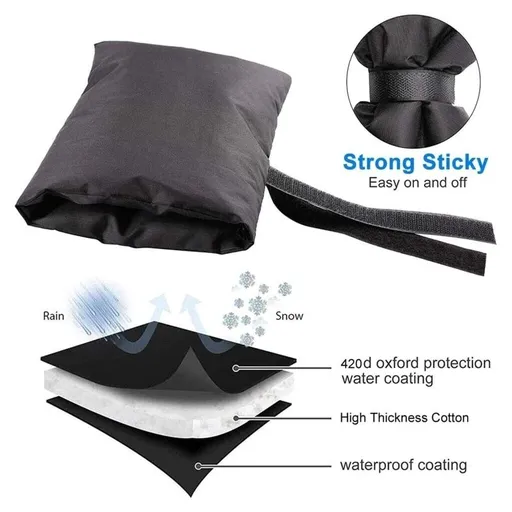 Outdoor Faucet Cover for Winter - Water Faucet Cover Socks for Winter Freeze Protection Pipe Insulation Reusable Waterproof