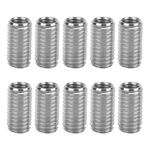 10pcs Male Female Thread Repair Inserts, Stainless Steel Sleeves Reducer Female Reducing Nuts for Industrial Hardware