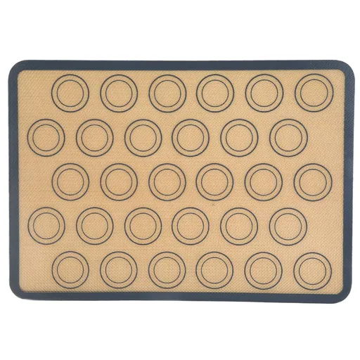 Baking Mat Food Grade Silicone and Glass Fiber Non Stick Heat Resistant Dough Mat for Making Pastry Pizza Bread