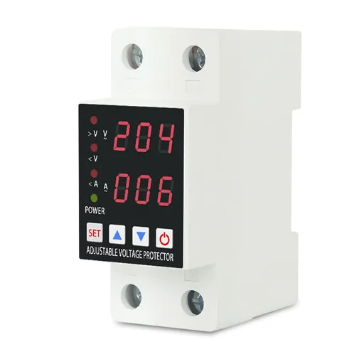 63A Protector Reset Protector LED Display Over Voltage Current and Under Voltage Protective Device Intelligent Over Voltage