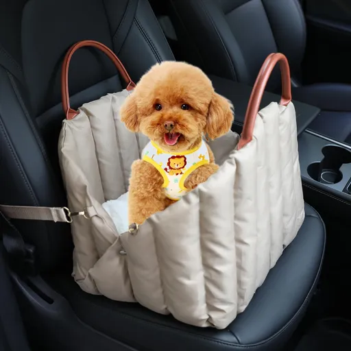 Dog Car Seat for Small & Medium Dogs, Portable Pet Car Seat for Dogs Cats Non-Slip Dog Booster Seat with a Pad & Safety Leash